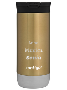 Contigo Huron 2.0 thermal mug with engraving 470ml - Gold