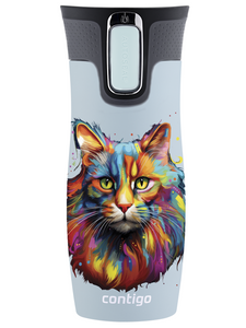 Contigo West Loop 2.0 470ml thermal mug - Blue Mat - Cat