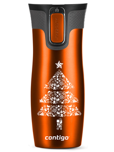 Thermal Mug Contigo West Loop 470 ml - Christmas tree