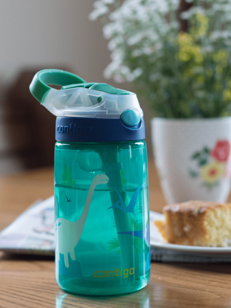 Children's bottle - Contigo Gizmo Flip 414ml children's mug - Jungle Green Dino