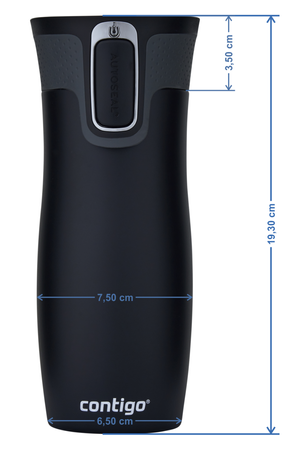 Contigo West Loop 2.0 470ml thermal mug - Blue Mat - Bird love 