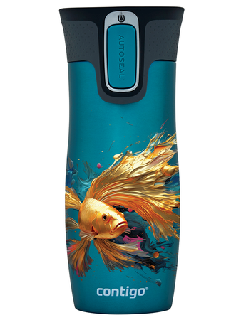 Contigo West Loop 2.0 thermal mug 470ml - Biscay Bay- Goldfish