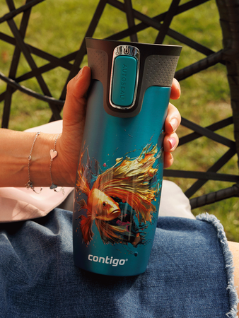 Contigo West Loop 2.0 thermal mug 470ml - Biscay Bay- Goldfish