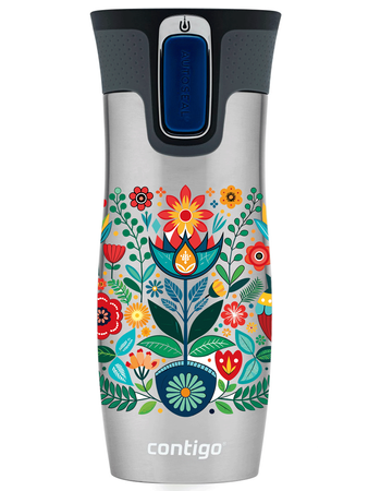 Contigo West Loop 2.0 thermal mug 470ml - Folklore II - Steel 