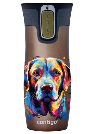 Contigo West Loop 2.0 thermal mug 470ml - Latte- Dog