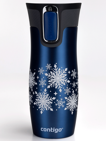 Thermal Mug Contigo West Loop 2.0 470 ml - Monaco blue - Snow Stars