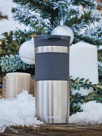 Thermal mug Contigo Byron 470ml  with custom inscription - engraved - Stainless Steel