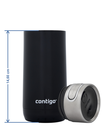 Thermal mug Contigo Luxe Autoseal 360 ml with custom inscription - engraved -  Cornflower