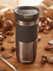 Thermal mug Contigo Byron 470ml  with custom inscription - engraved - Gunmetal