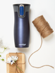 Thermal mug Contigo West Loop 2.0 with custom inscription - engraved -  Navy blue