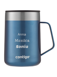 Tasse personnalisée thermiqnue Contigo Streeterville 420 ml - Bleu