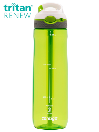 Bouteille d'eau écologique Contigo Ashland 720ml - Citron/Blanc