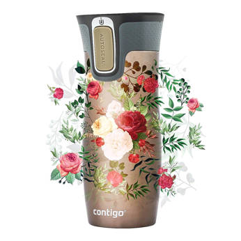 Contigo Mug thermique West Loop 2.0 470 ml Fleurs - Latte