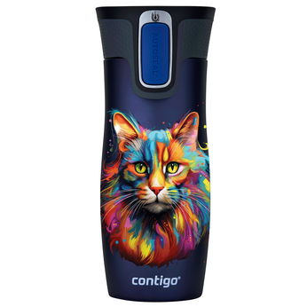 Contigo Mug thermique West Loop 2.0 470ml - Chat - Bleu marine