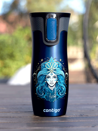 Mug isotherme Contigo West Loop 2.0 470ml - Bleu mat - Queen of the ocean