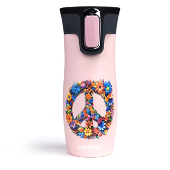 Mug isotherme Contigo West Loop 2.0 470ml - Rose mat - Peace