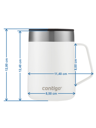 Mug isotherme avec poignée Contigo Streeterville 420 ml - Blanc