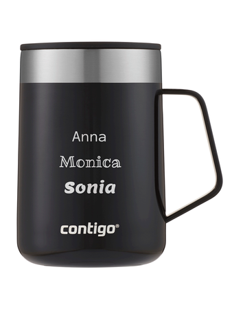 Tasse personnalisée thermiqnue Contigo Streeterville 420 ml - Noir