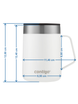 Mug isotherme avec poignée Contigo Streeterville 420 ml - Bleu