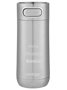 Personalisierbarer thermobecher Contigo Luxe Autoseal 360 ml - Silber