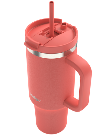 Becher mit Thermalwasser mit Gravur Streeterville Tumbler 1200 ml - Coral