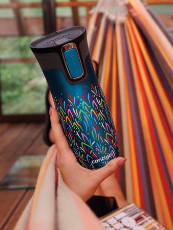 Contigo West Loop 2.0 470ml Thermobecher - Türkis - Flores