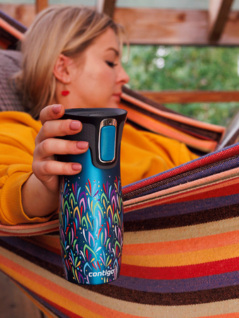 Contigo West Loop 2.0 470ml Thermobecher - Türkis - Flores