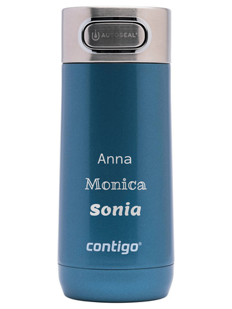 Personalisierbarer thermobecher Contigo Luxe Autoseal 360 ml - Blau