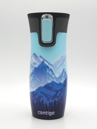 Thermobecher Contigo West Loop 2.0 470ml- "Berge an einem Tag"