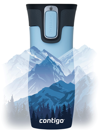 Thermobecher Contigo West Loop 2.0 470ml- "Berge an einem Tag"