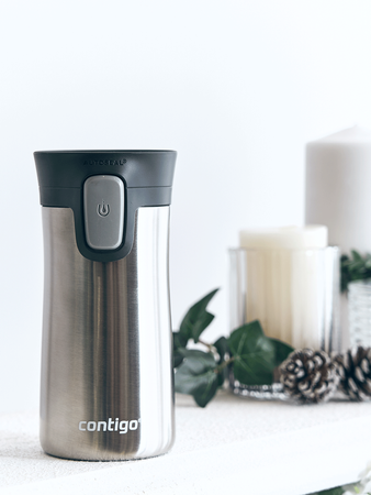 Thermobecher mit gravur Contigo Pinnacle 300ml - Silber