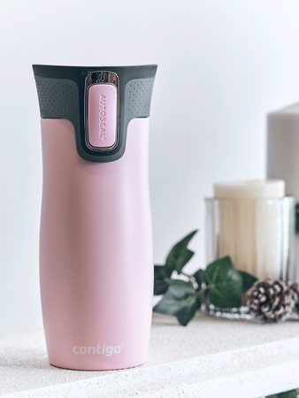 Thermobecher mit gravur  Contigo West Loop 2.0 470ml - Pink Matte