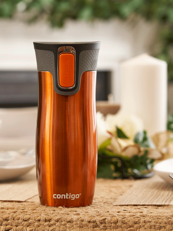 Thermobecher mit gravur Contigo West Loop 2.0 - Orange