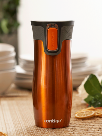 Thermobecher mit gravur Contigo West Loop 2.0 - Orangefarben