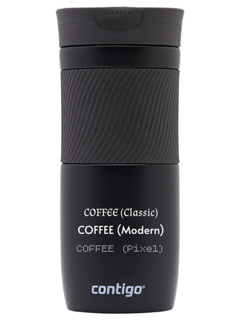 Taza térmica Contigo Byron 470ml con grabado - Negro mate