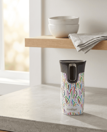 Contigo West Loop Mini mug thermique 300ml - Floresy - White Metallic