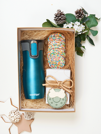  Mug thermique personnalisé Contigo West Loop - Turquoise