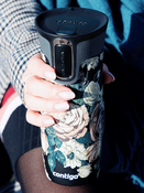 Taza térmica Contigo West Loop 2.0 470 ml - Glamour Flores - Negro