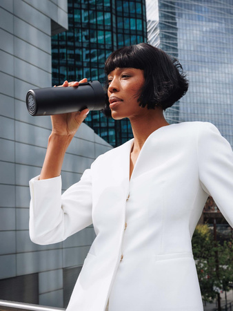 Gobelet isotherme Contigo West Loop 3.0 470ml - Bouledogue français - Noir Mat