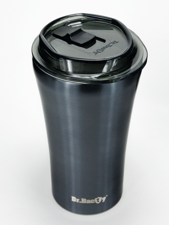 Kubek termiczny do kawy z powłoką ceramiczną Dr.Bacty Apollo - 227 ml - czerwony - Z twoim grawerem