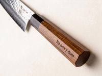 Aka Tori Damaszener-Chefmesser 8" mit Gravur - Tokyo Hammer