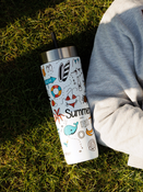 Taza térmica con paja Contigo Luxe Tumbler 720ml - Summer - Salt