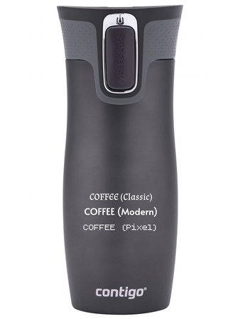 Thermal mug Contigo West Loop 2.0 with custom inscription - engraved - Gunmetal