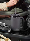 Taza térmica con pajita Streeterville Tumbler 1200 ml - Darkstone