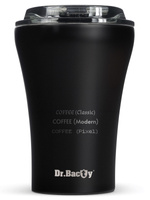 Kubek termiczny do kawy z powłoką ceramiczną Dr.Bacty Apollo - 227 ml - czerwony - Z twoim grawerem