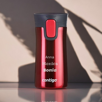 Tasse personnalisée thermiqnue Contigo Pinnacle 300ml - Rouge