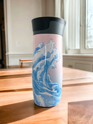 Taza térmica Contigo West Loop 2.0 470ml - Summer Waves - Rosa Mate