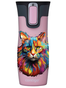 Contigo West Loop 2.0 470ml Thermalbecher - rosa Matte - Katze