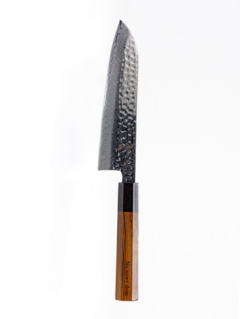 Aka Tori Damaszener-Santokumesser 7" mit Gravur - Tokyo Hammer