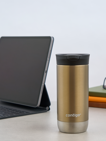 Contigo Huron 2.0 thermal mug with engraving 470ml - Gold